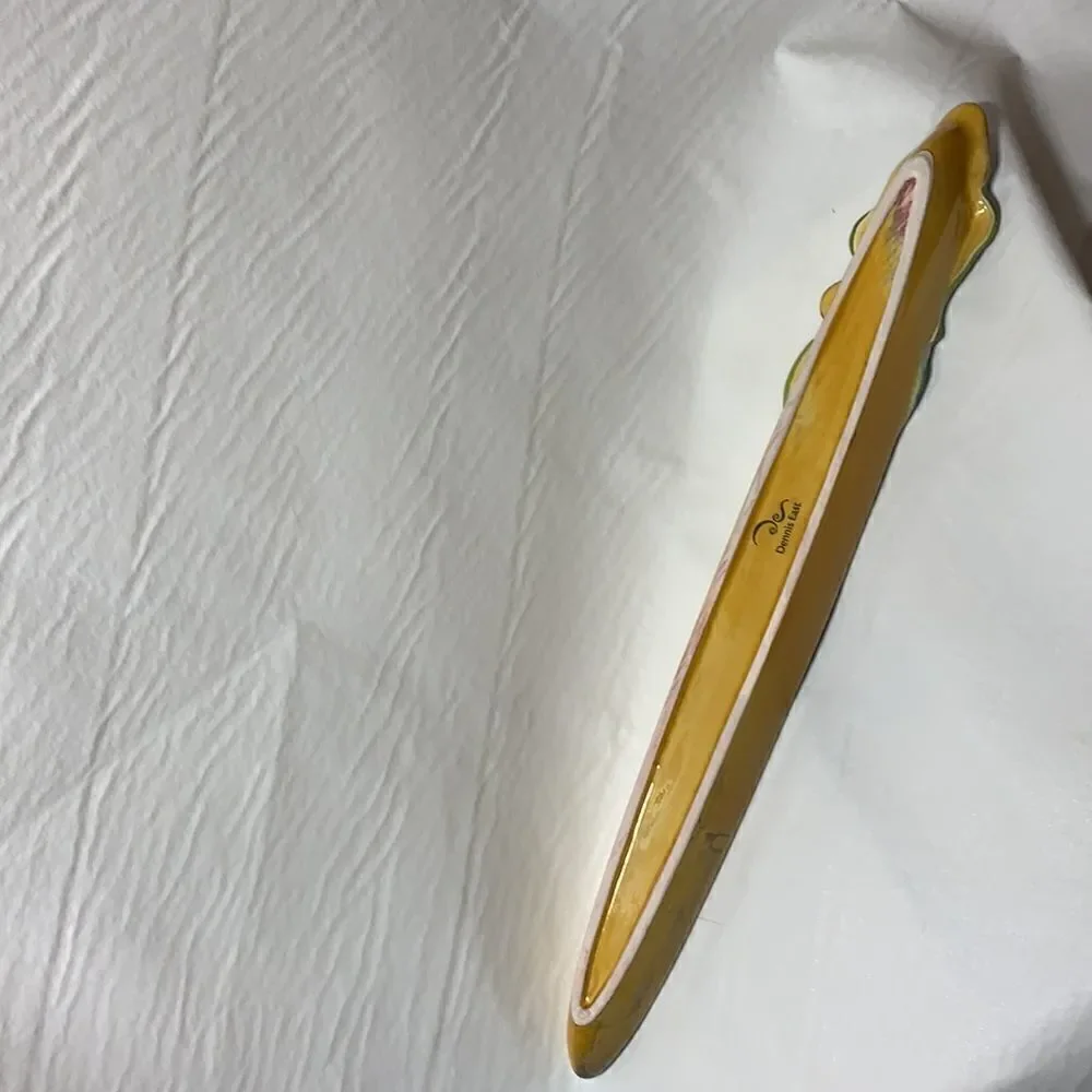 Olive Or Appetizer Tray Dennis East Brand Gold With Leaves And Olives Serving